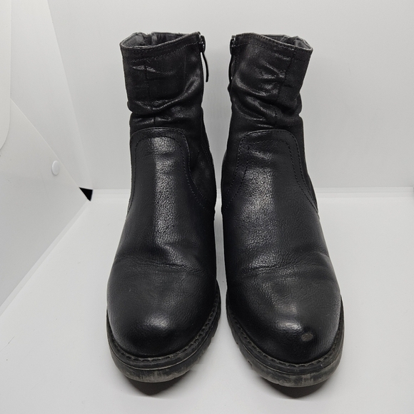 Patrizia Spring Step Blanch black faux leather ankle boots EU 39 US 8.5 - Picture 2 of 12